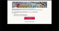 Desktop Screenshot of cmonlivre.fr
